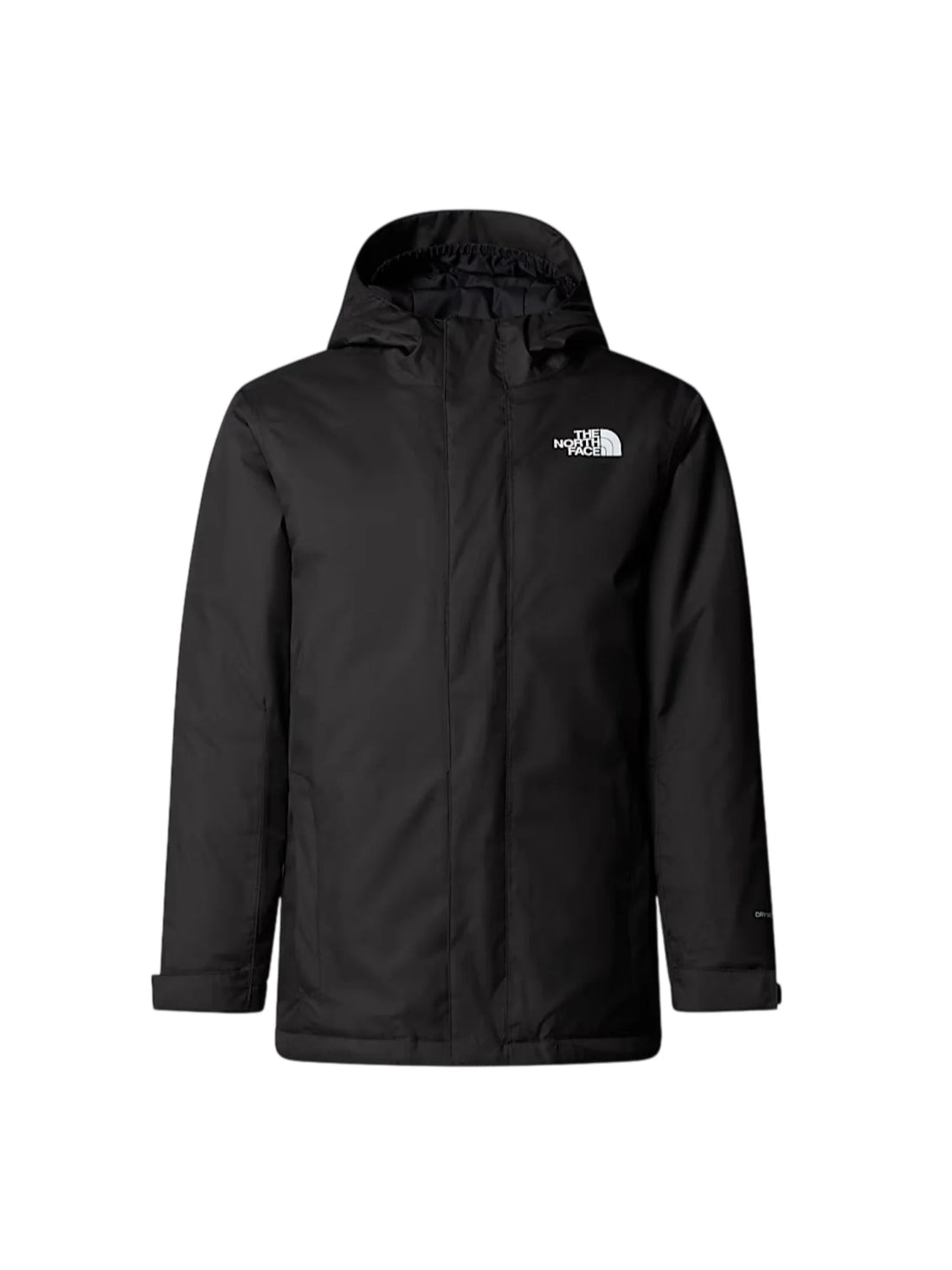 The North Face giubbino impermeabile bambino con cappuccio nero