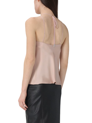 Pinko top Carota satin all'americana rosa cipria 106621-A1Y5 Q35 PINKO 