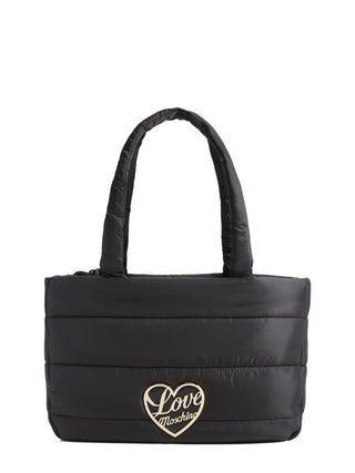 Love Moschino borsa in nylon trapuntato con logo nero JC4350PP0N-KY1 00A MOSCHINO LOVE 