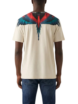 County of Milan T-shirt uomo maniche corte stampa iconica panna