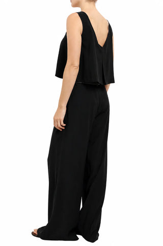Haveone top crop donna con pinces nero RIAQ287 NERO HAVEONE