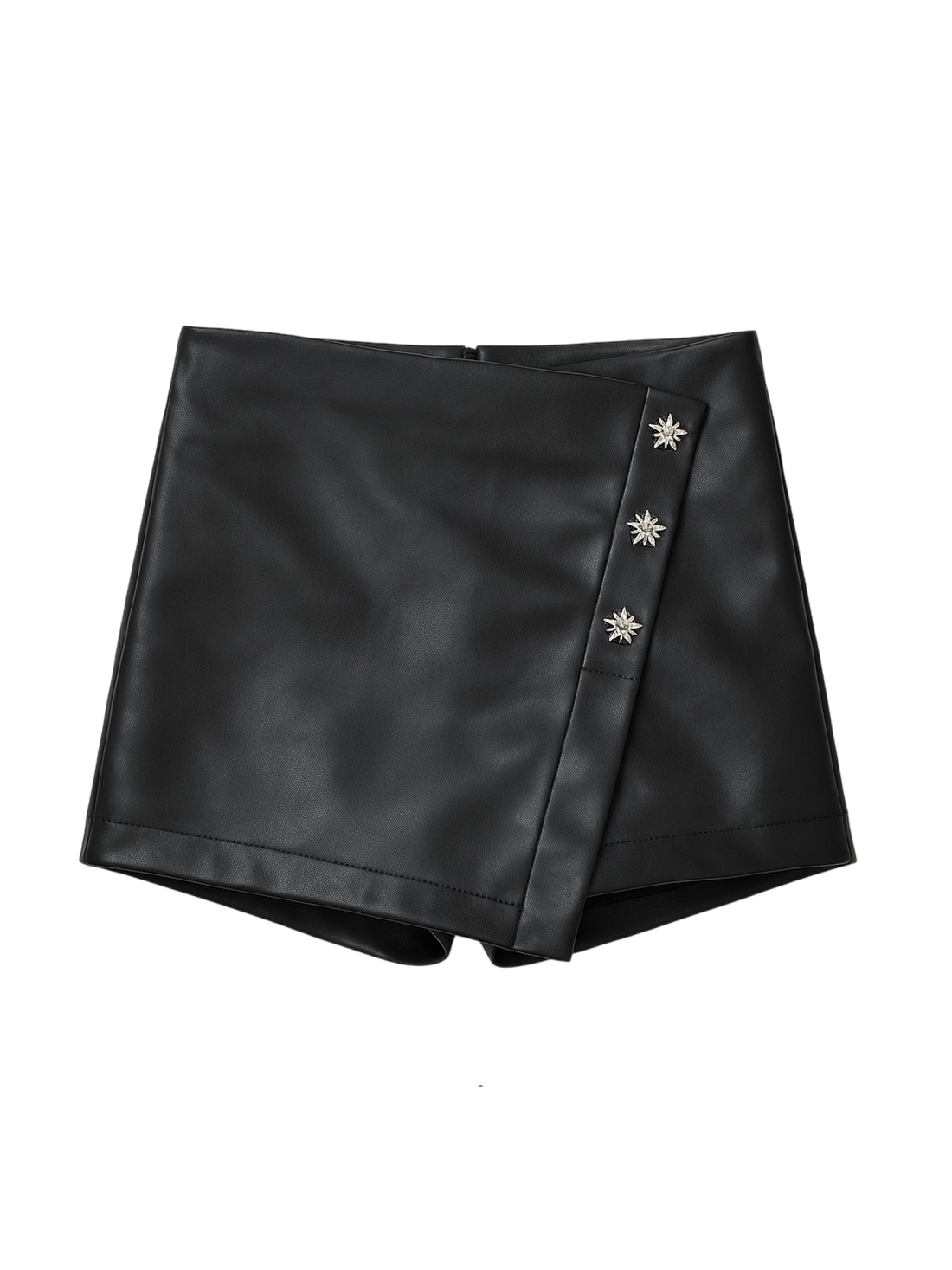 John Richmond gonna pantalone Andors in ecopelle nero