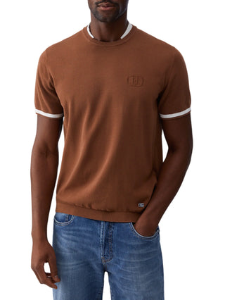 Liu Jo maglia manica corta uomo in cotone marrone