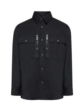 John Richmond camicia bambino Eriwi con tasconi nero