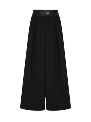 John Richmond pantaloni gamba larga bambina con pinces nero