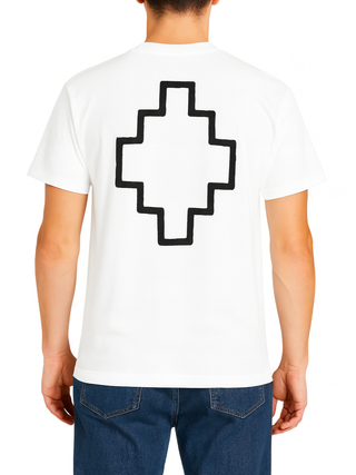 County of Milan T-shirt manica corta con logo bianco CAMATH008 002 COUNTY OF MILAN