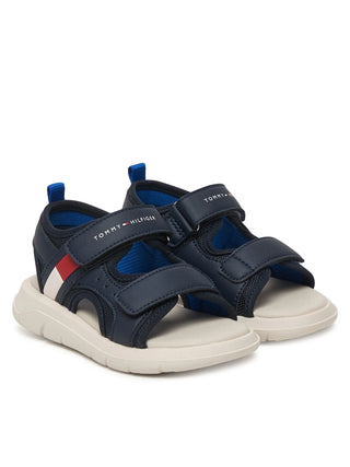 Tommy Hilfiger sandali bambino con strappi blu