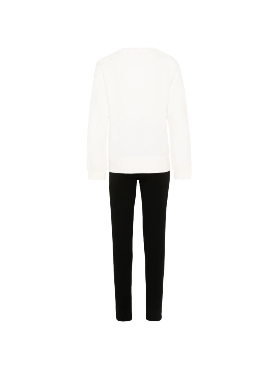 Just Cavalli completo bambina felpa e leggings bianco nero