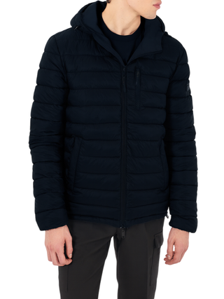 Yes Zee giubbino imbottito reversibile blu nero J824-B500 0710 YES-ZEE