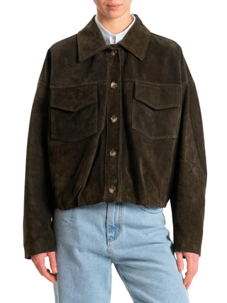 maxitaschini vera pelle scamosciata