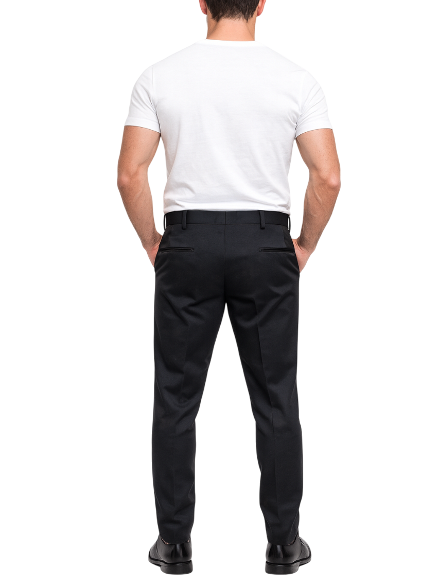 Le Braghe pantaloni uomo slim nero