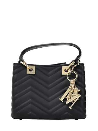 Marc Ellis borsa Flat Krissy S Wave nero oro FLAT KRISSY S WAVE 25 BLACK-LIGHT GOLD MARC ELLIS 