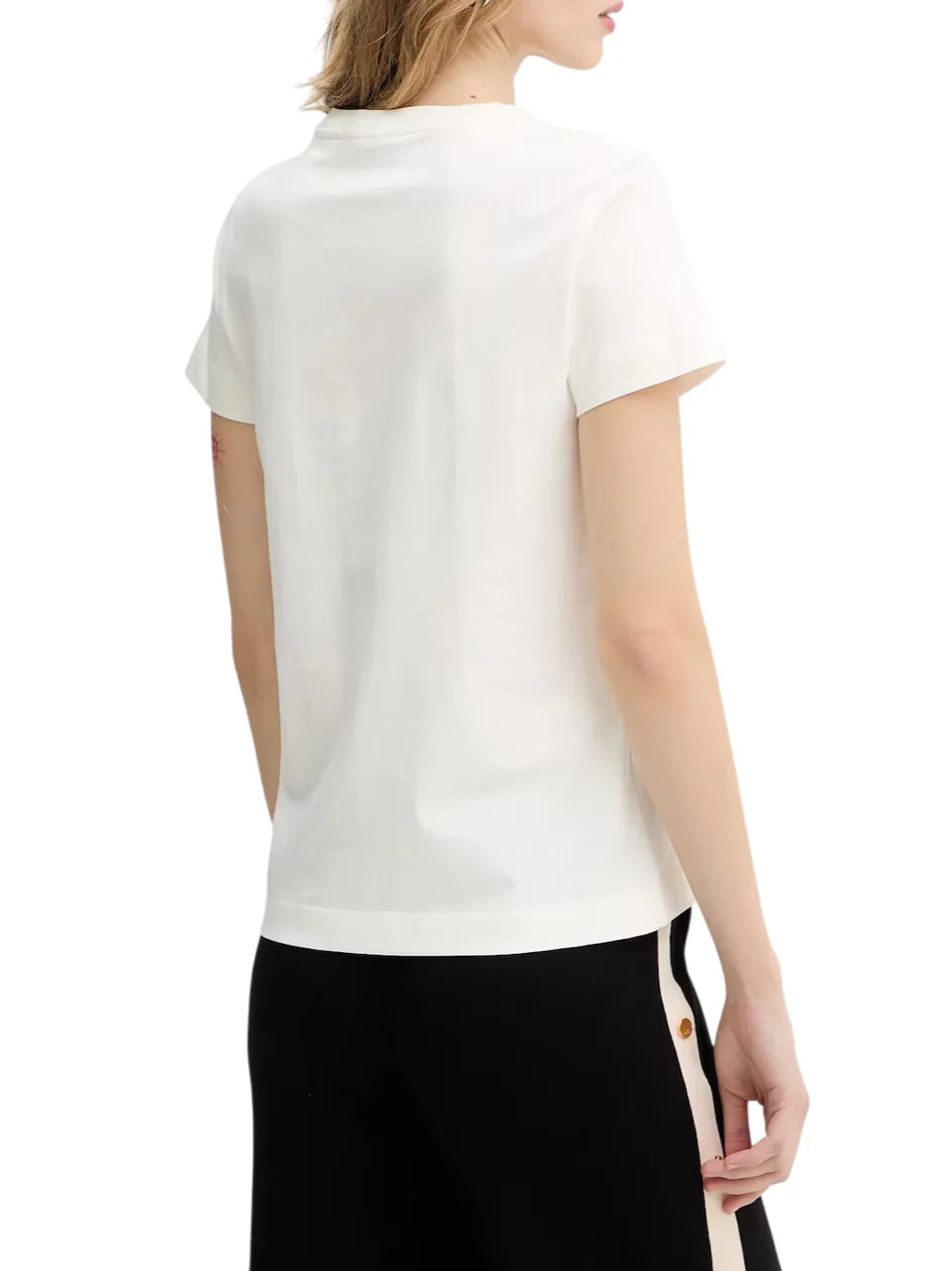 Pinko T-shirt donna Bussolotto manica corta bianco