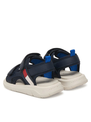 Tommy Hilfiger sandali bambino con strappi blu