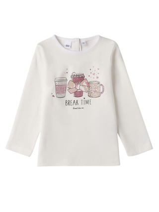 iDo T-shirt bambina manica lunga bianco 4F298 2716 iDO 