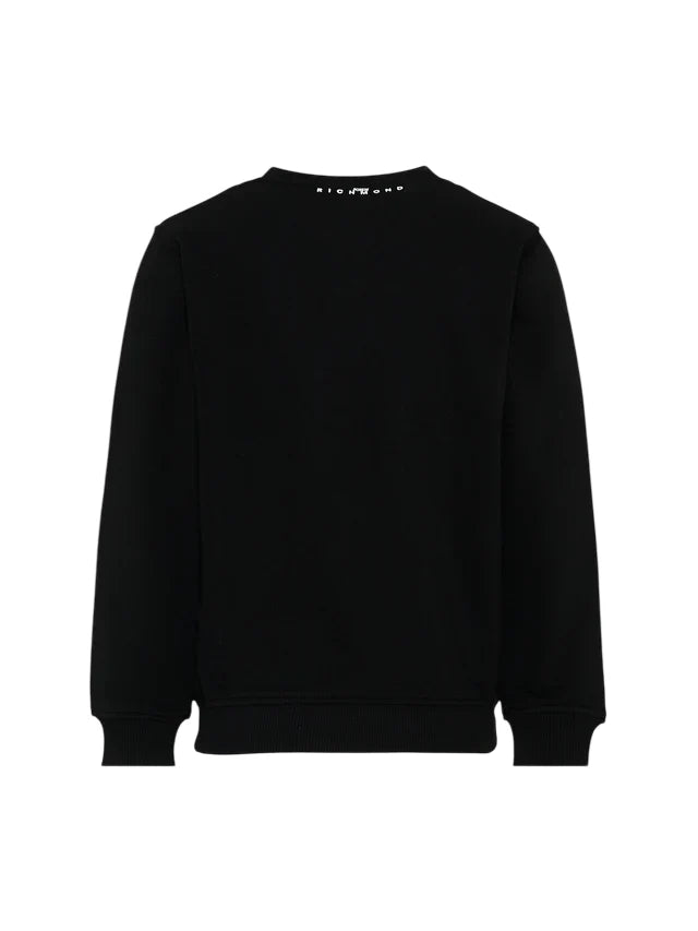John Richmond felpa bambino Kelvax con logo nero