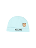 Moschino cappello neonata con orsetto celeste