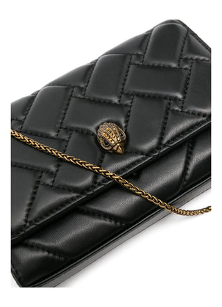 Kurt Geiger borsa a tracolla in pelle trapuntata Kensington nero 0648300109 BLACK KURT GEIGER