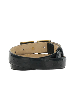 Elisabetta Franchi cintura in pelle con logo h2,5 nero oroElisabetta Franchi cintura
