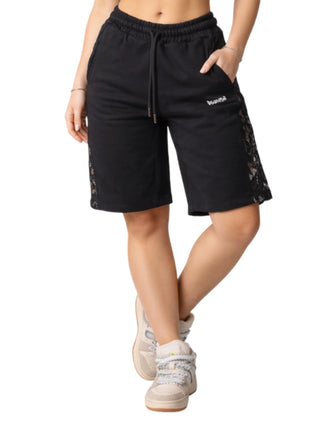 Disclaimer bermuda donna con pizzo nero