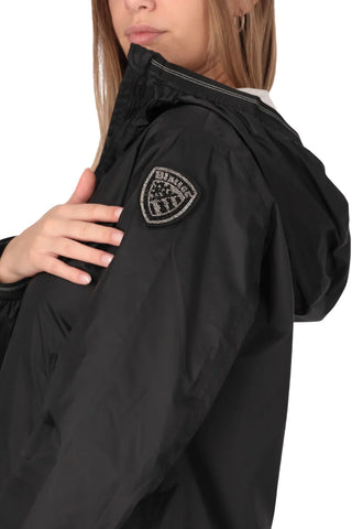 Blauer giubbino donna con cappuccio Anawan nero