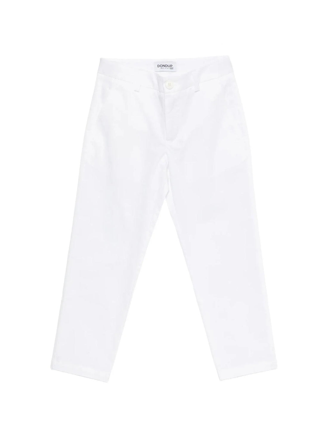 Dondup pantaloni bambino in gabardina bianco