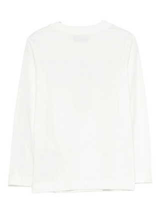 Moschino T-shirt bambina manica lunga panna HTO00J-LAA10 10063 MOSCHINO