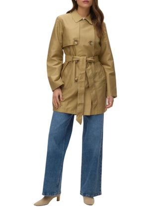 Vero Moda trench doppiopetto donna beige