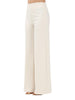 Vicolo pantaloni palazzo in tessuto crepe bianco latte
