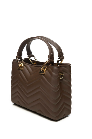 Marc Ellis borsa a mano Flat Krissy M Wave marrone FLAT KRISSY M WAVE 25 COCOA-LIGHT GOLD MARC ELLIS