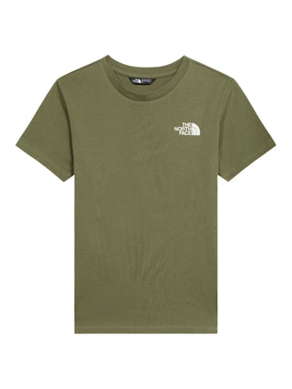 The North Face T-shirt bambino manica corta verde militare