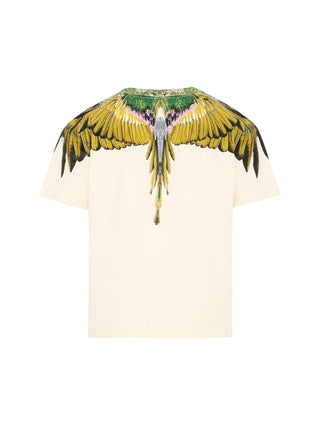 County of Milan T-shirt manica corta bambino stampa iconica panna