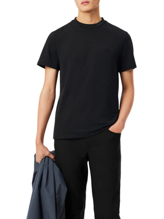 Lacoste T-shirt manica corta uomo in piquè nero