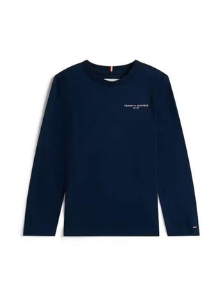 Tommy Hilfiger T-shirt manica lunga unisex blu KS0KS00655 C1G Tommy Hilfiger