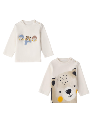 iDo bipack T-shirt neonato panna 4F052 0112 iDO 