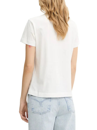 Pinko T-shirt Quentin con logo Love Birds gioiello bianco