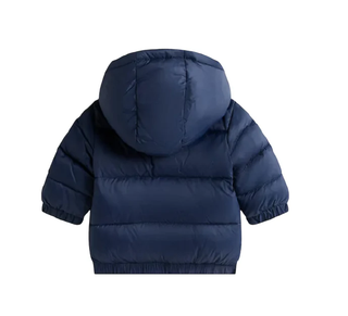 Tommy Hilfiger piumino neonato con cappuccio blu KN0KN02061 C1G Tommy Hilfiger
