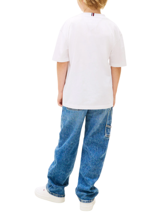 Tommy Hilfiger T-shirt manica corta bambino bianco