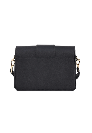 Marc Ellis borsa in ecopelle saffiano Flat Kourtney nero FLAT KOURTNEY BLACK-LIGHT GOLD MARC ELLIS 