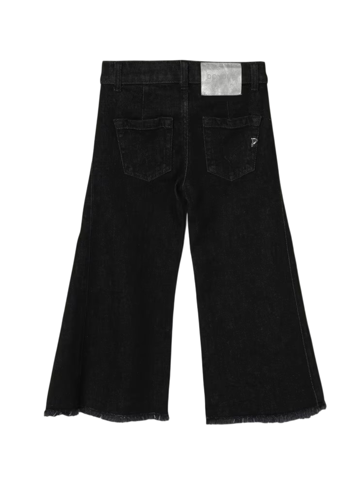 Dondup jeans a zampa bambina lavaggio nero