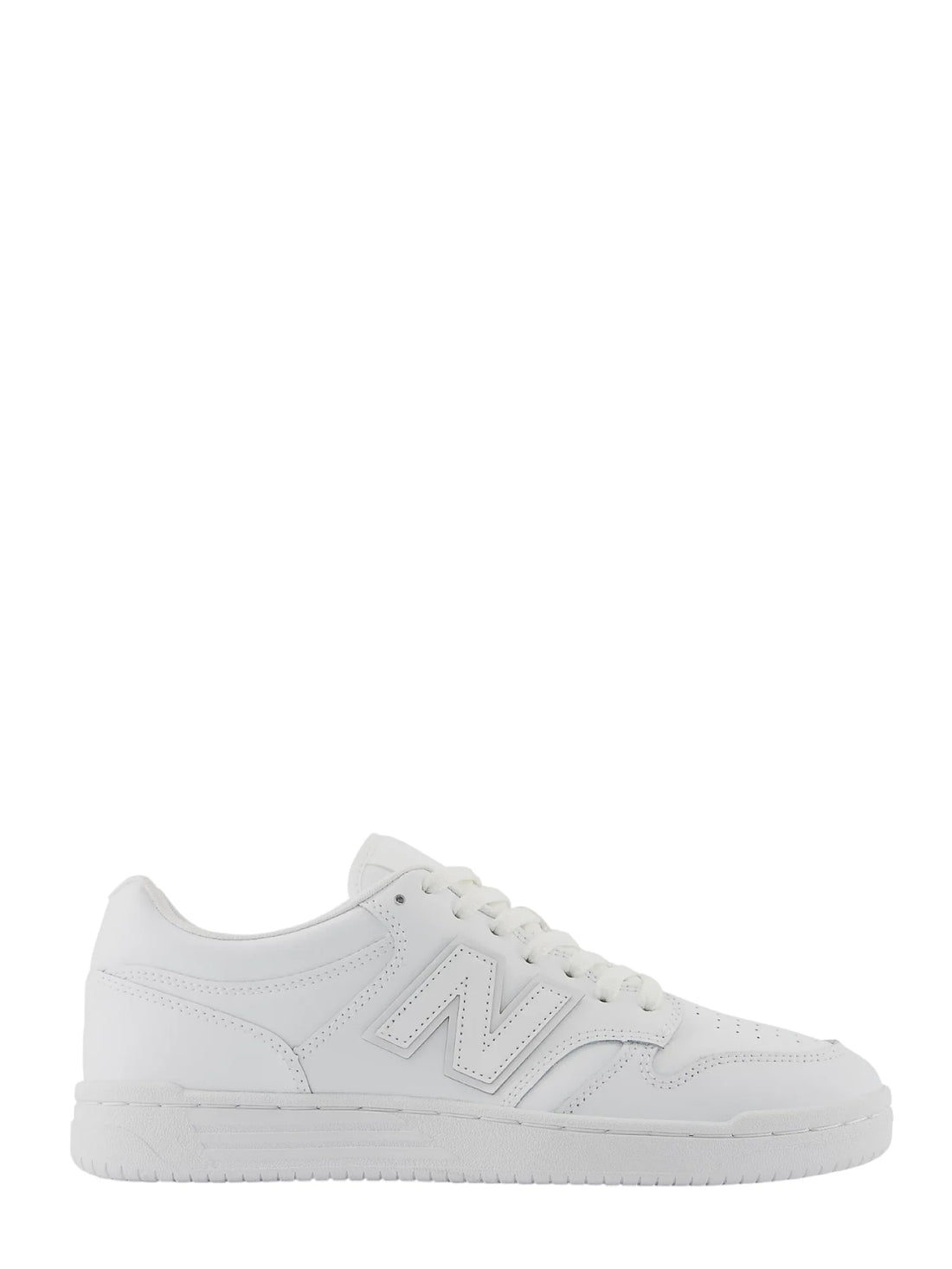 New Balance sneakers bambino in ecopelle bianco