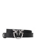 Pinko cintura Love Berry h2 in pelle nero argento