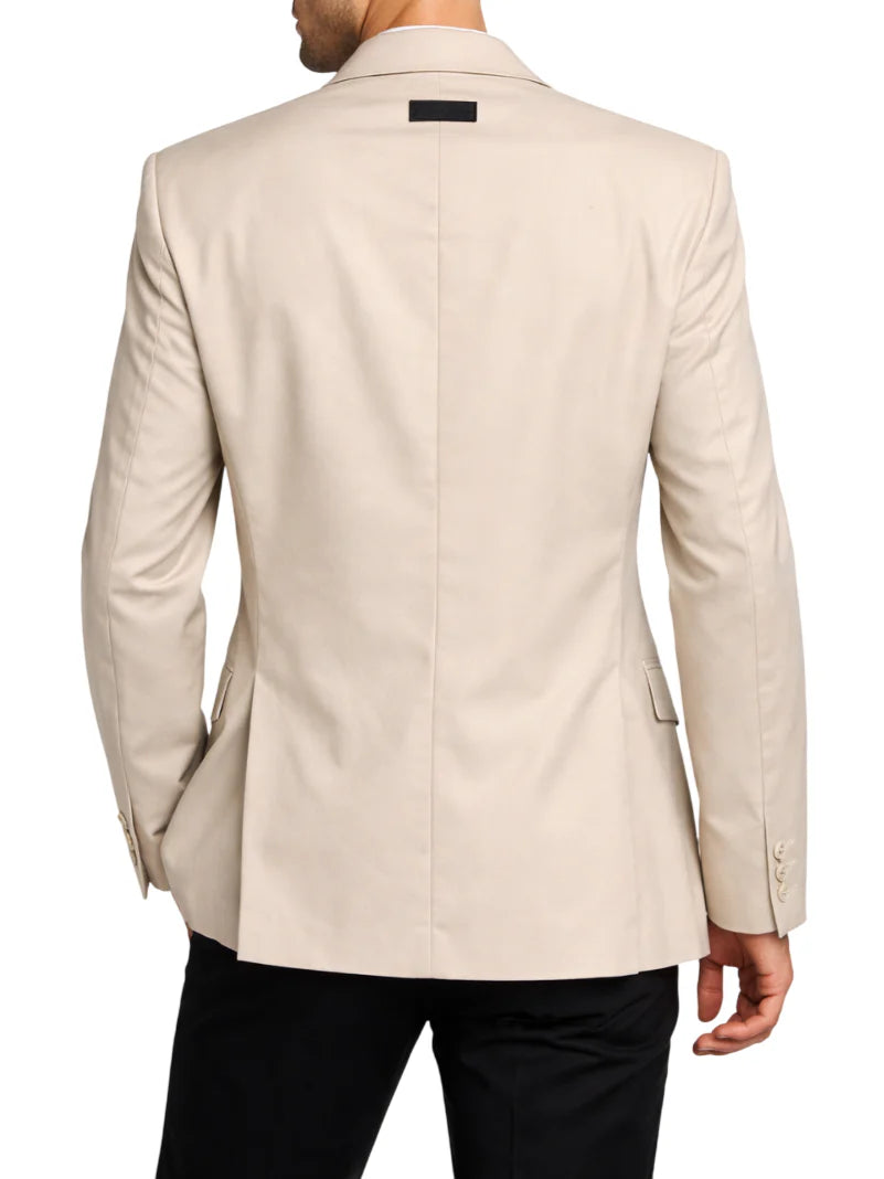 John Richmond giacca blazer doppiopetto Krylara beige chiaro