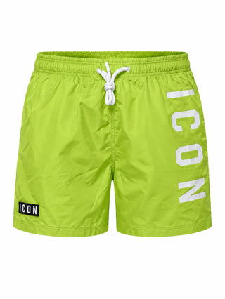 Icon boxer mare bambino con logo verde lime