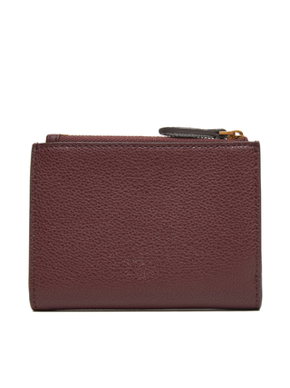 Pinko portafogli Compact Wallet in pelle martellata marrone 103612-A29Q L86Q PINKO 