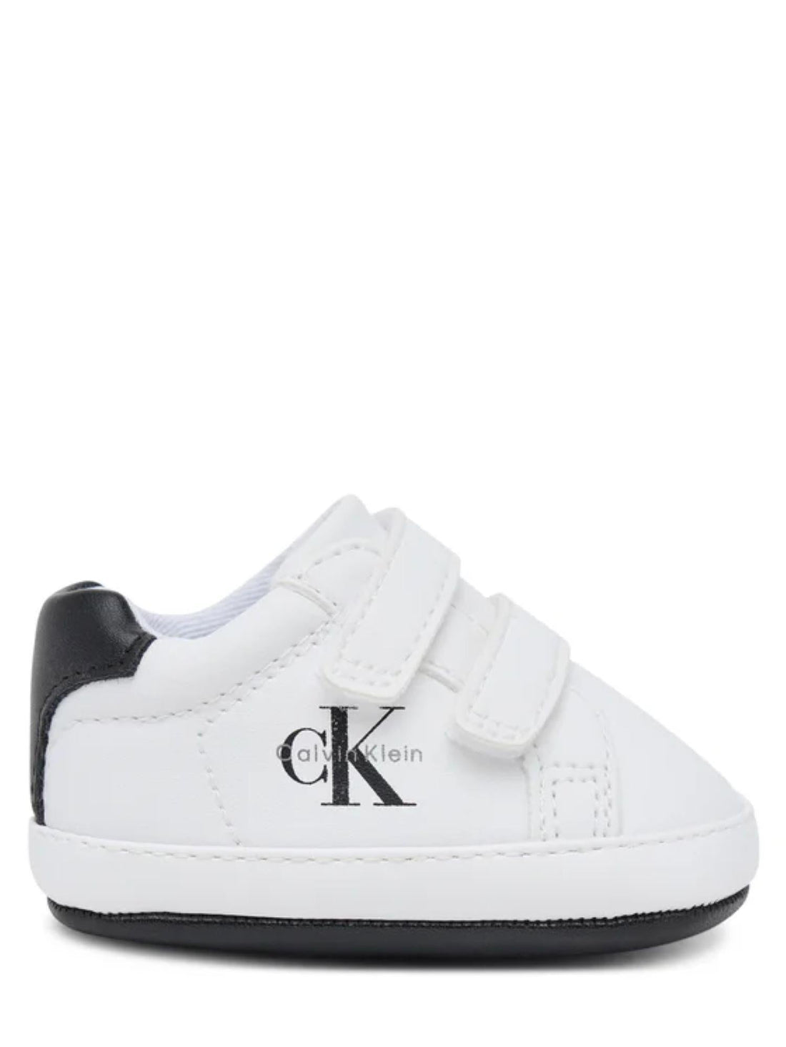 Calvin Klein scarpetta neonato con strappi bianco