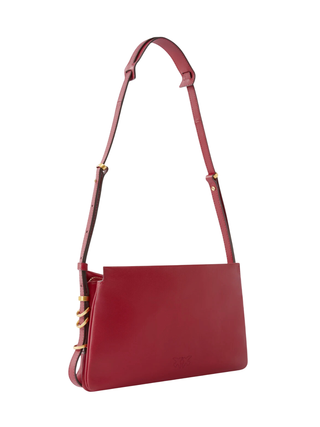 Pinko borsa a tracolla Triplet in pelle rosso 105883-A0QO OA4Q PINKO