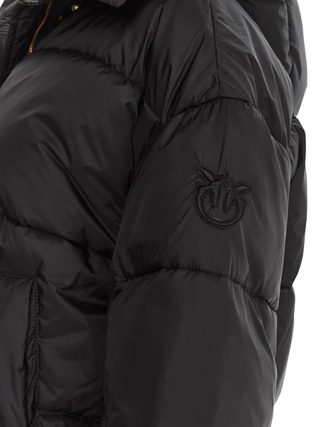 Pinko piumino trapuntato Impasto con cappuccio nero 105656-A2TF Z99 PINKO 
