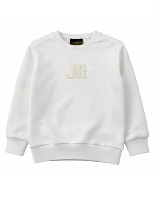 John Richmond felpa bambino Talai con logo furry panna