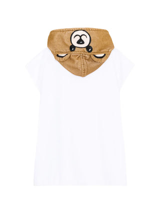 Moschino accappatoio unisex neonato con orsetto Toy bianco